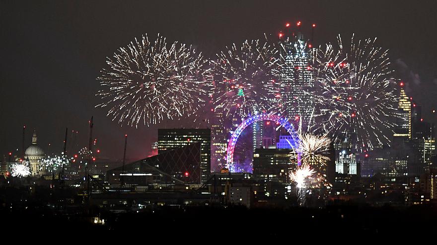 London fireworks from euronews online
